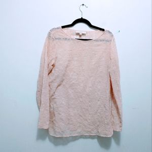 Loft lace long sleeve blouse